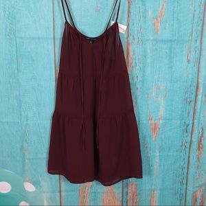 Kendal & Kylie Light Wright Maroon Coverup